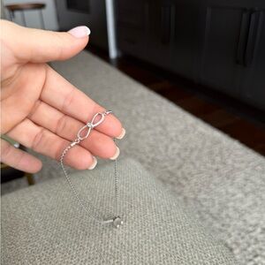 Chic Silver Infinity Bracelet